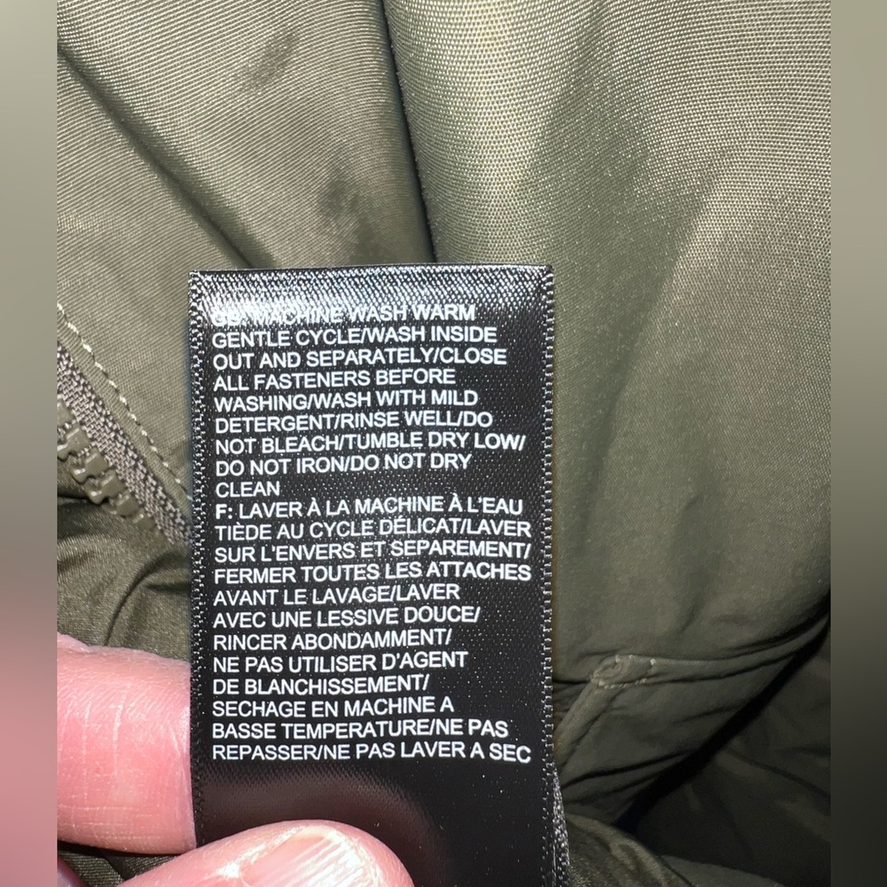New THE NORTH FACE Pilson Waterproof Down Parka Hooded New Taupe Green Size Med - Picture 7 of 7